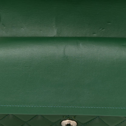 Chanel Patent Calfskin Quilted Medium Double Flap Green 17 of 19