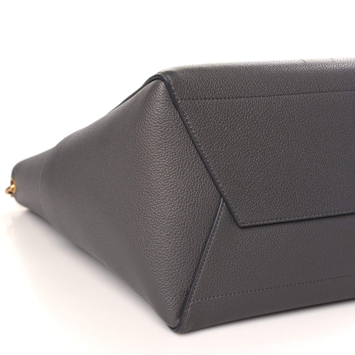 Celine Soft Grained Calfskin Sangle Bucket Bag Grey 8 of 9