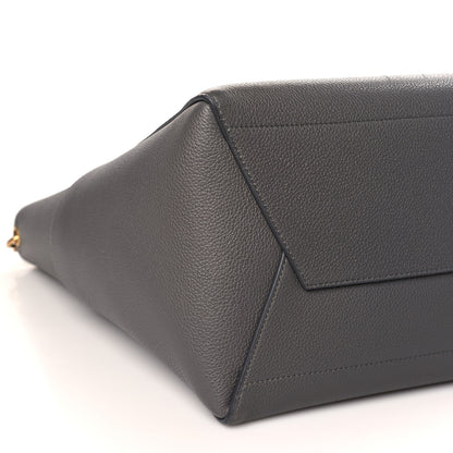 Celine Soft Grained Calfskin Sangle Bucket Bag Grey 8 of 9