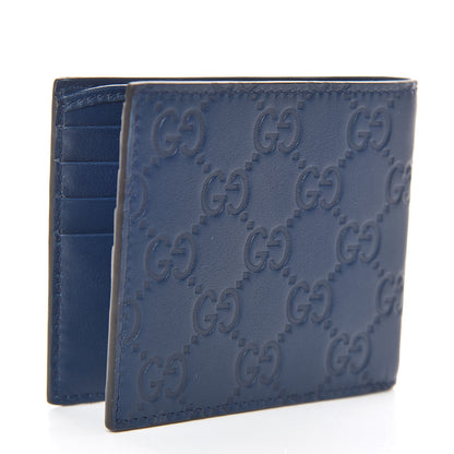 Gucci X MLB Guccissima Signature NY Yankees Embroidered Bi-Fold Wallet Royale Ivory 3 of 9