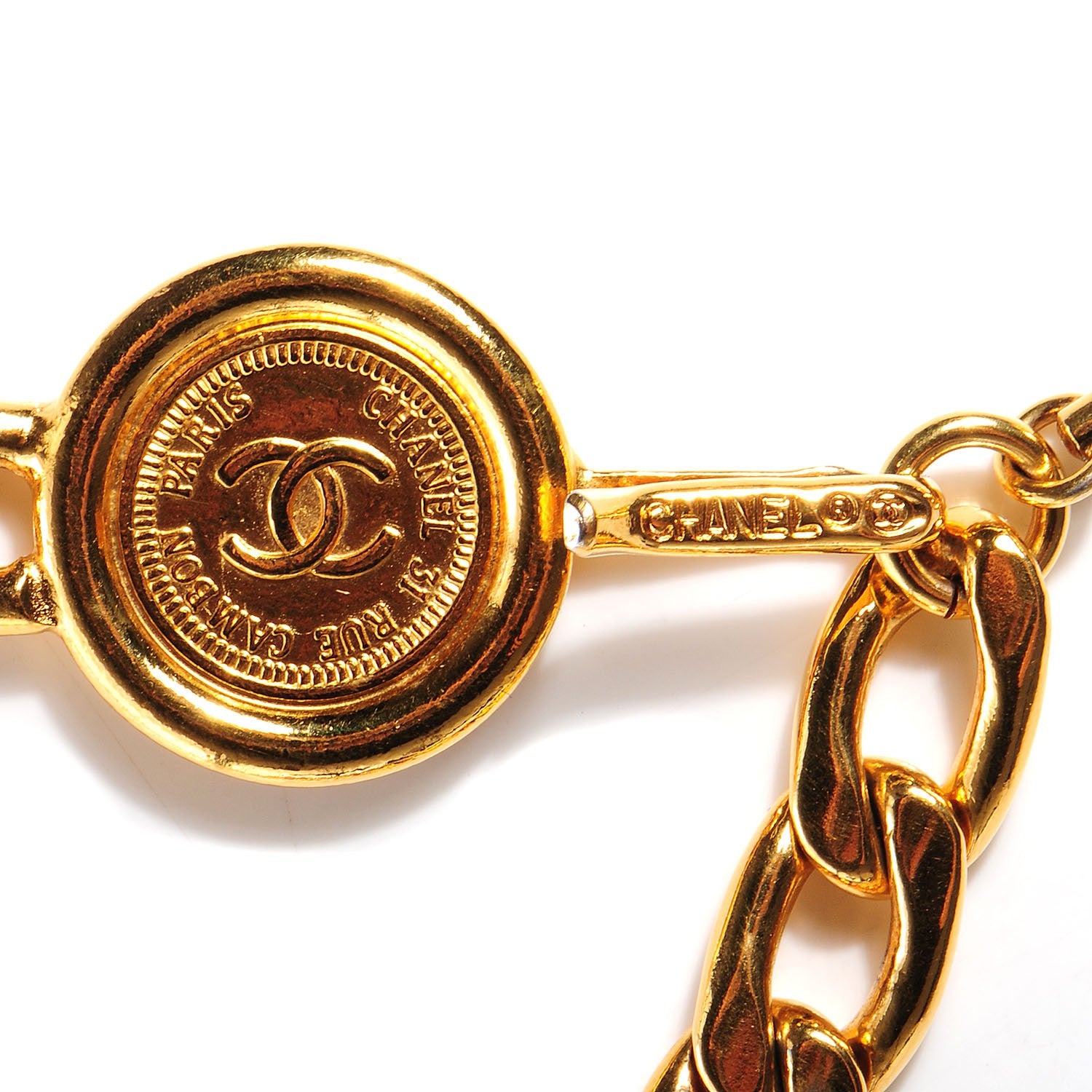 Chanel CC Coin Chain Belt Gold 4 of 4