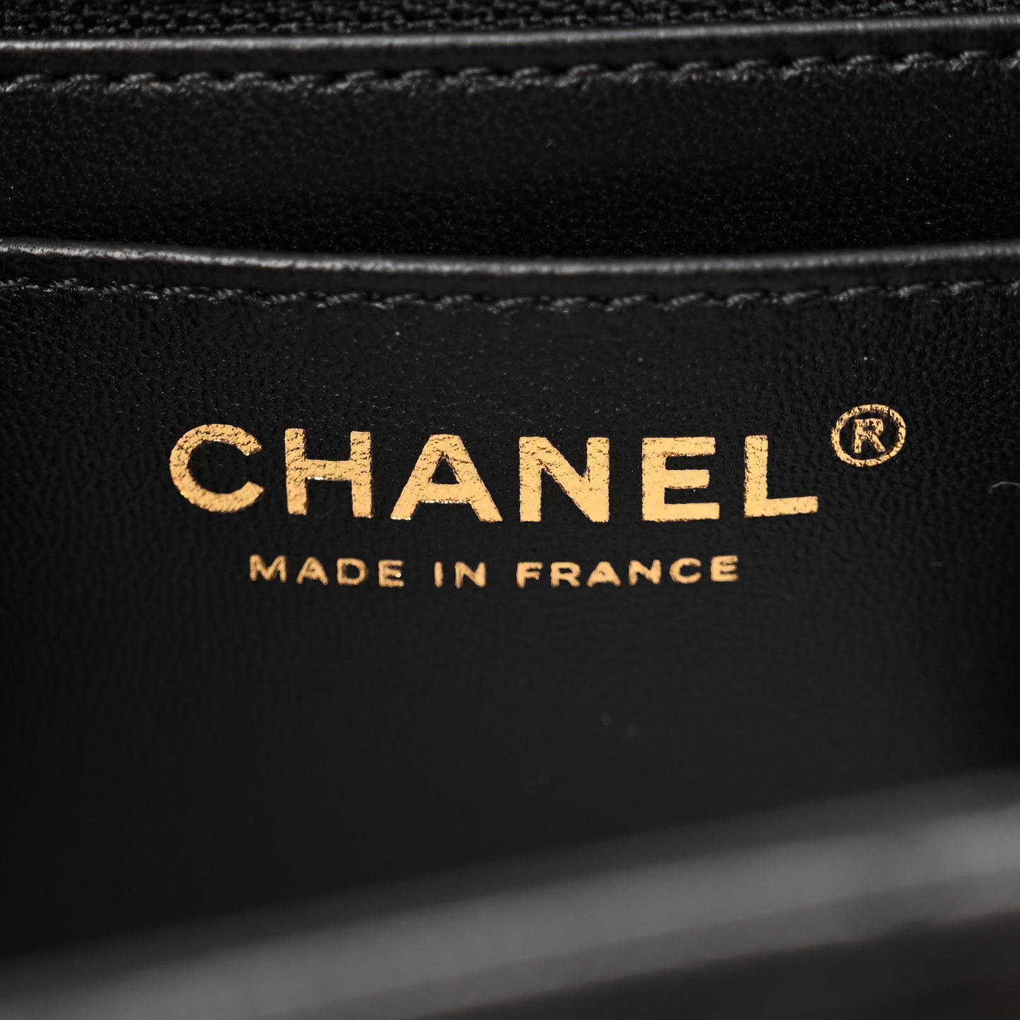 Lambskin Quilted Mini Strass On Top Flap Black