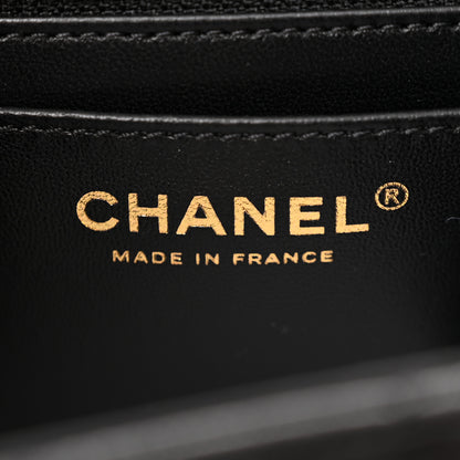 Chanel Lambskin Quilted Mini Strass On Top Flap Black 7 of 11