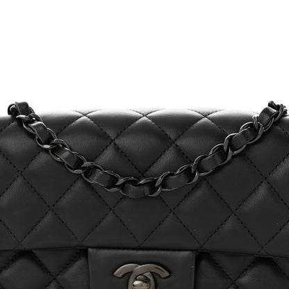 Chanel Lambskin Quilted Mini Rectangular Flap So Black 8 of 11