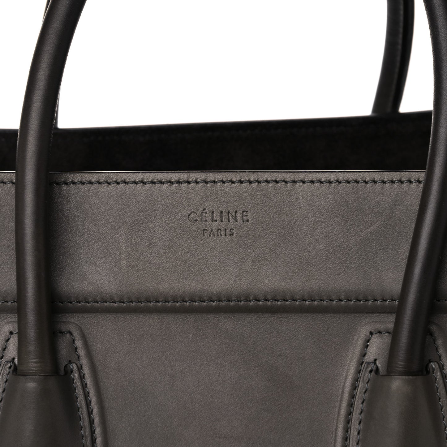Smooth Calfskin Medium Phantom Luggage Grey