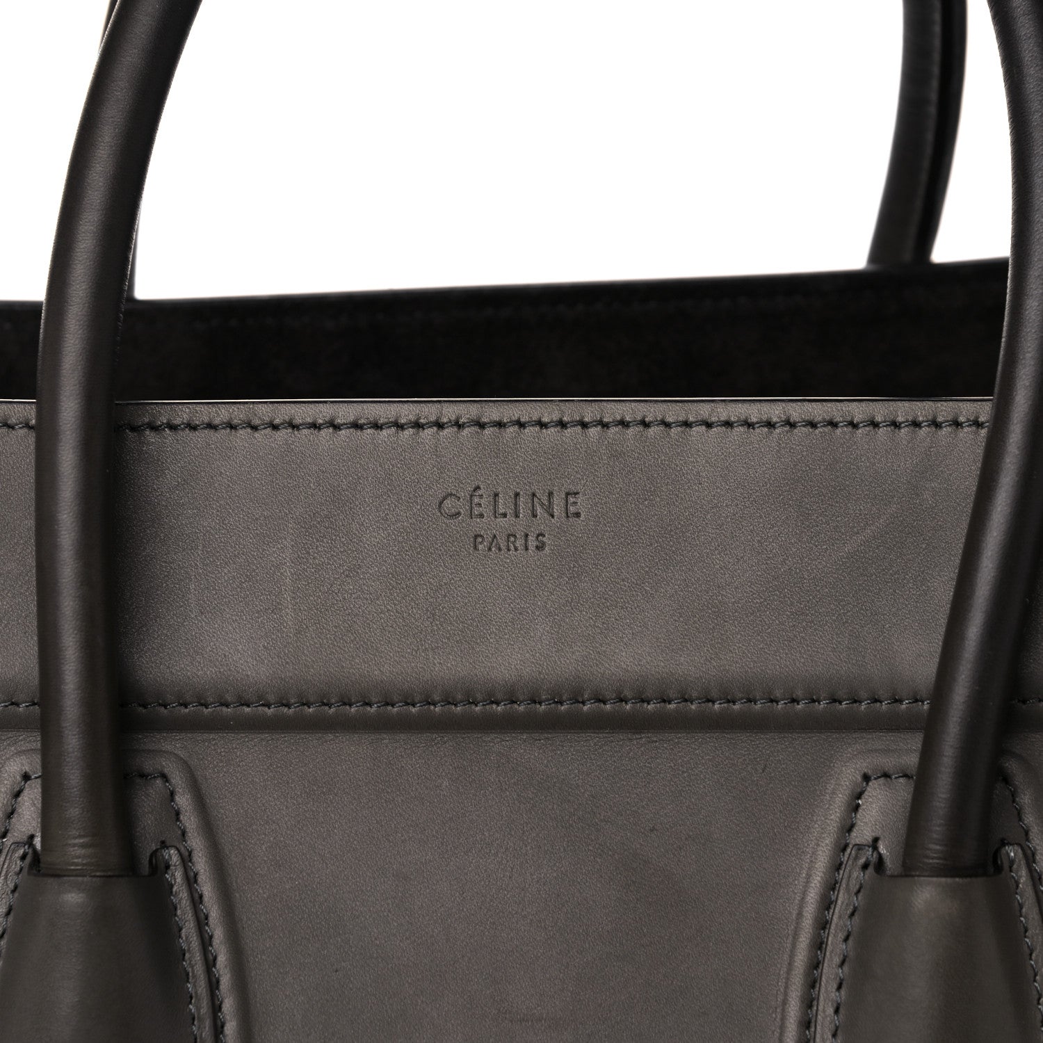 Celine Smooth Calfskin Medium Phantom Luggage Grey 8 of 26