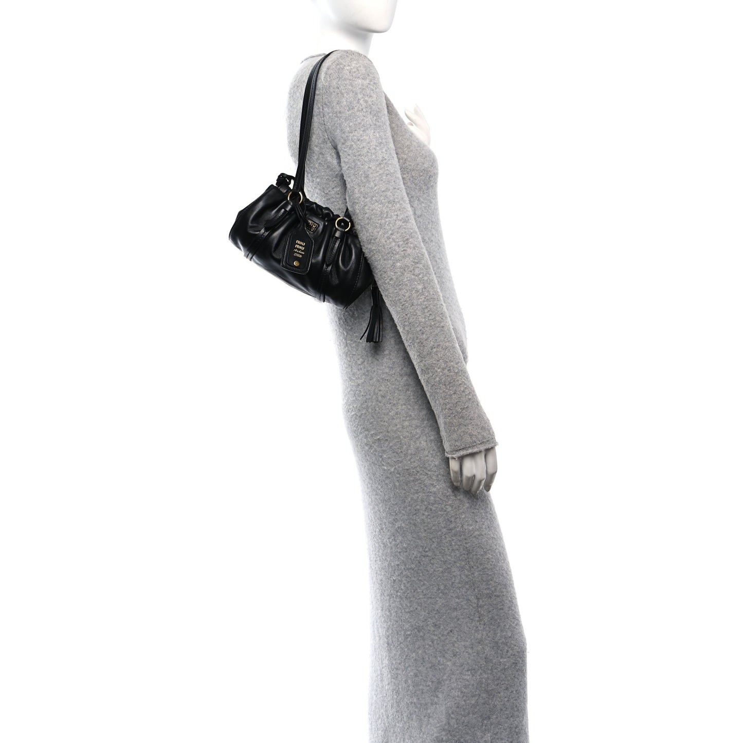 Nappa Mini Joie Shoulder Bag Black