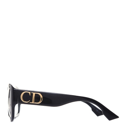 Christian Dior CHRISTIAN Acetate Square DDior Sunglasses Black 3 of 8