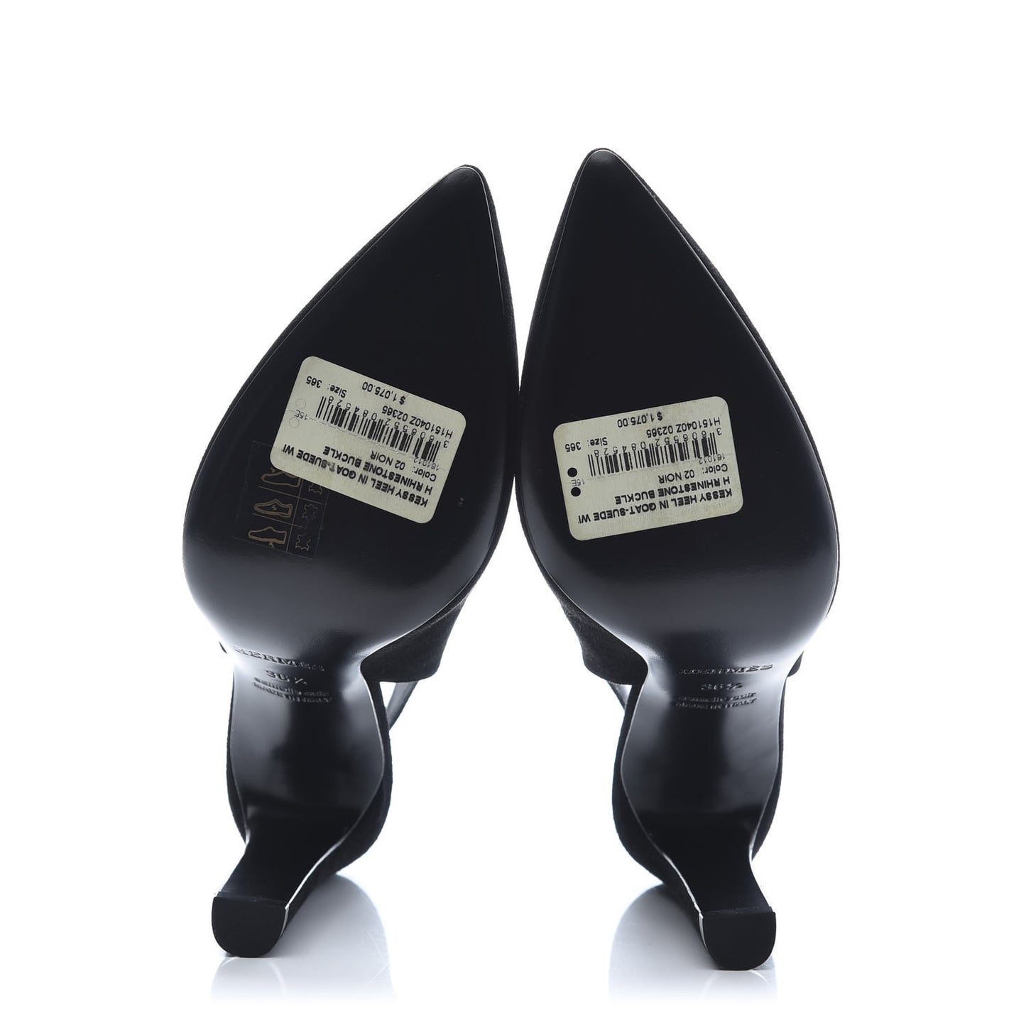 Goatskin Suede Kessy Pumps 36.5 Black