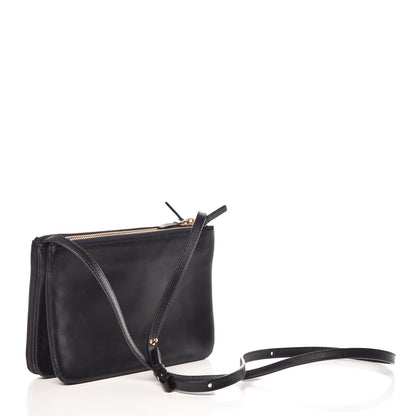 Celine Lambskin Small Trio Crossbody Bag Navy Blue 3 of 13