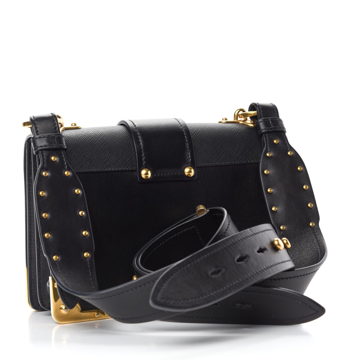 City Calfskin Saffiano Cahier Bag Black