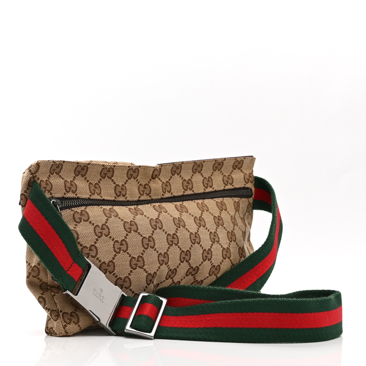 Gucci Monogram Web Belt Bag Dark Brown 3 of 10