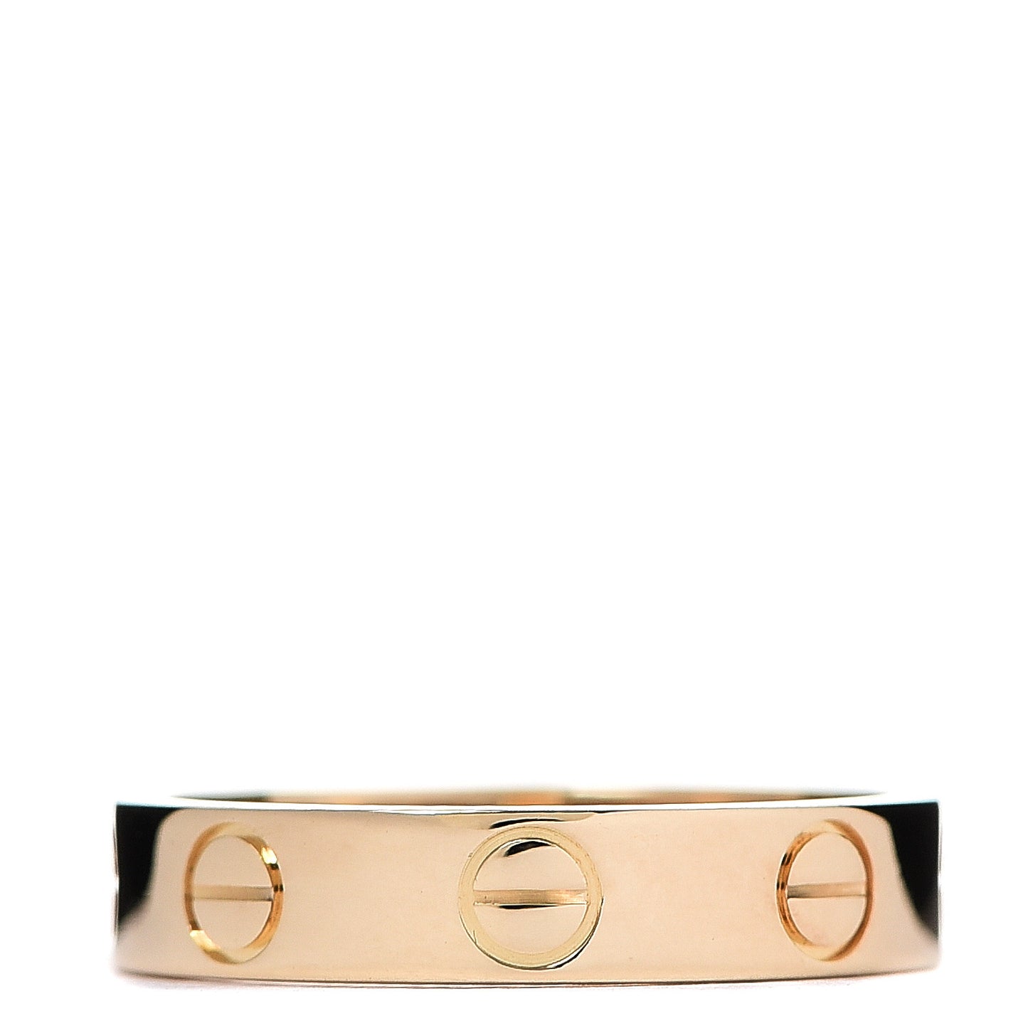 18K Yellow Gold 3.5mm LOVE Wedding Band Ring 47 4