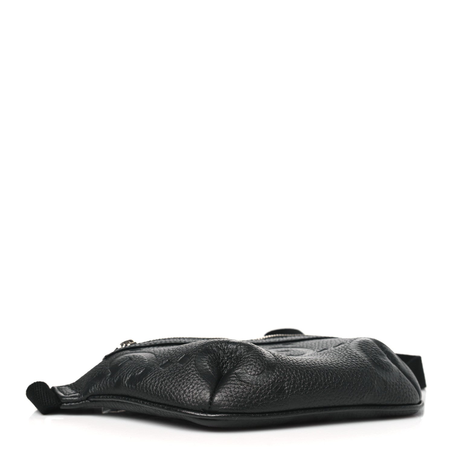 Gucci Piuma Calfskin Jumbo GG Embossed Small Belt Bag Black 4 of 10