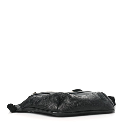Gucci Piuma Calfskin Jumbo GG Embossed Small Belt Bag Black 4 of 10