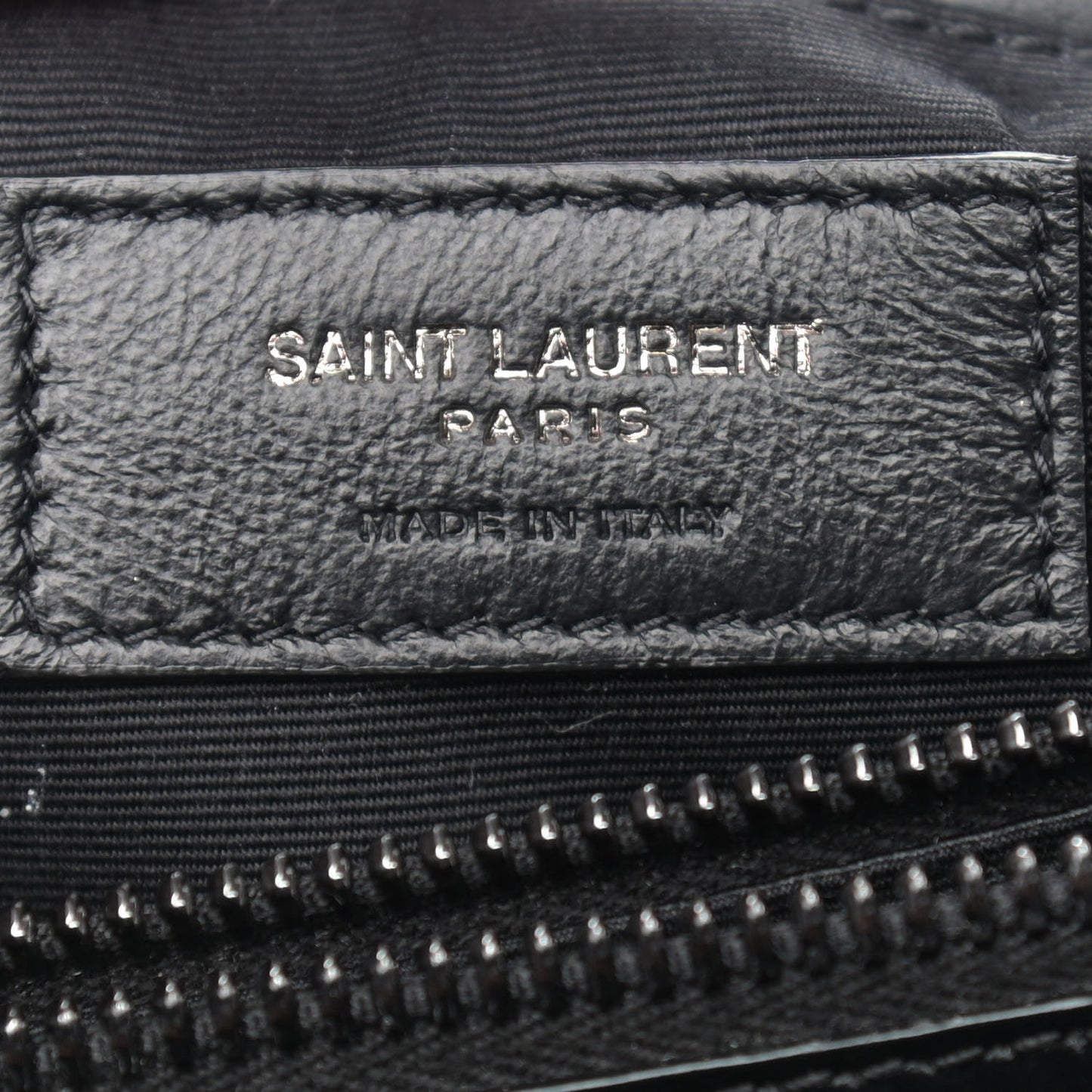 Calfskin Y Quilted Monogram Medium Loulou Chain Satchel Black