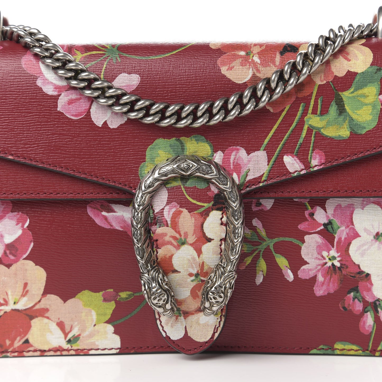 Calfskin Blooms Print Small Dionysus Shoulder Bag Romantic Cherry Multicolor