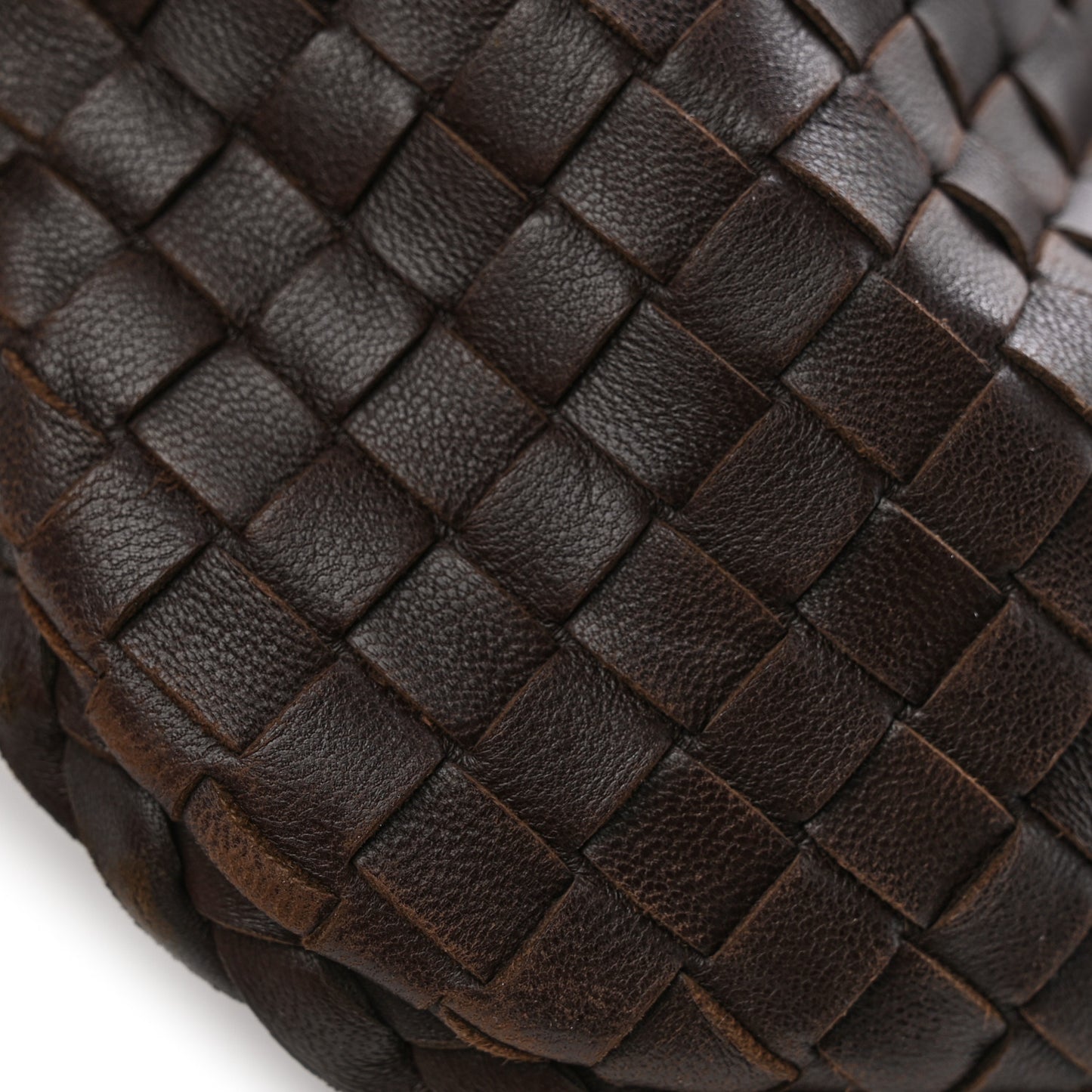 Nappa Intrecciato Large Veneta Hobo Ebano