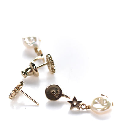 Christian Dior Crystal La Petite Tribale Earrings Gold 3 of 5