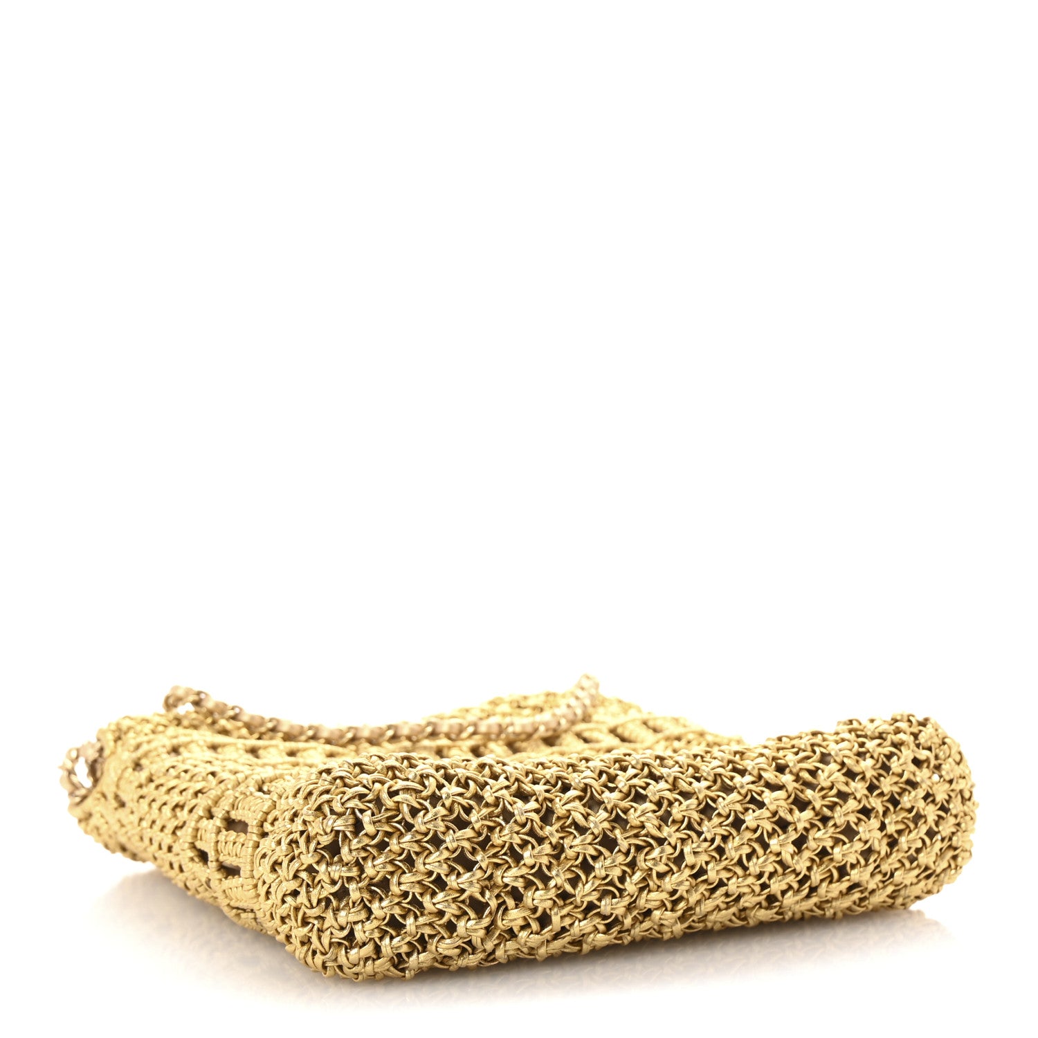 Chanel Metallic Calfskin Macrame Mini Chanel 22 Gold 4 of 11