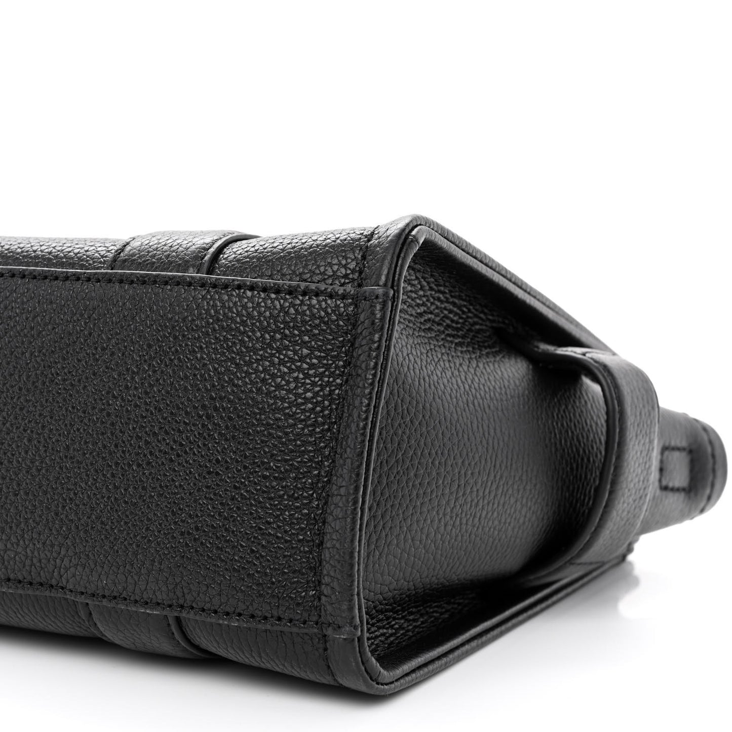 Grained Calfskin Small The Tote Bag Black