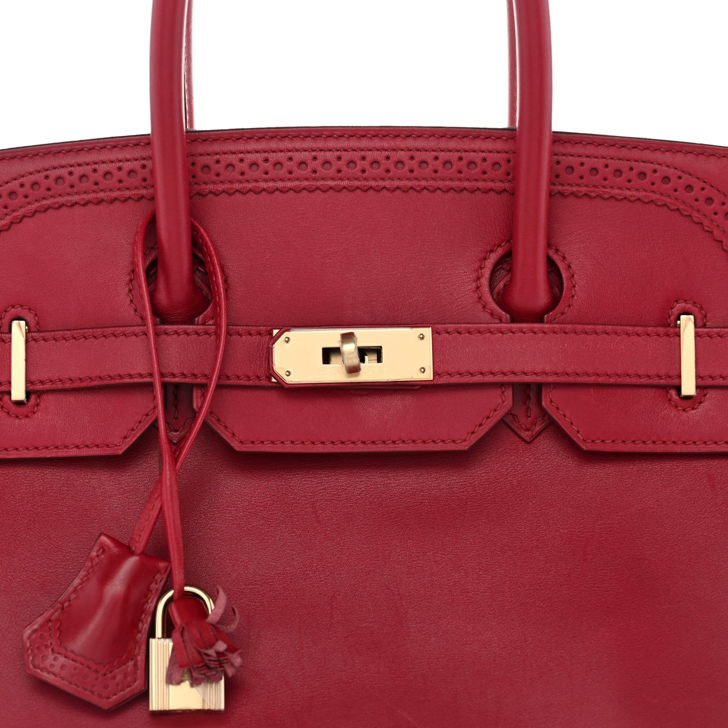 Tadelakt Ghillies Birkin 35 Rubis