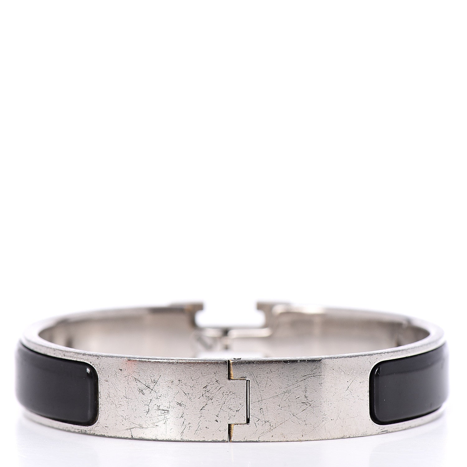 Hermes Enamel Narrow Clic Clac H Bracelet PM Black 2 of 3