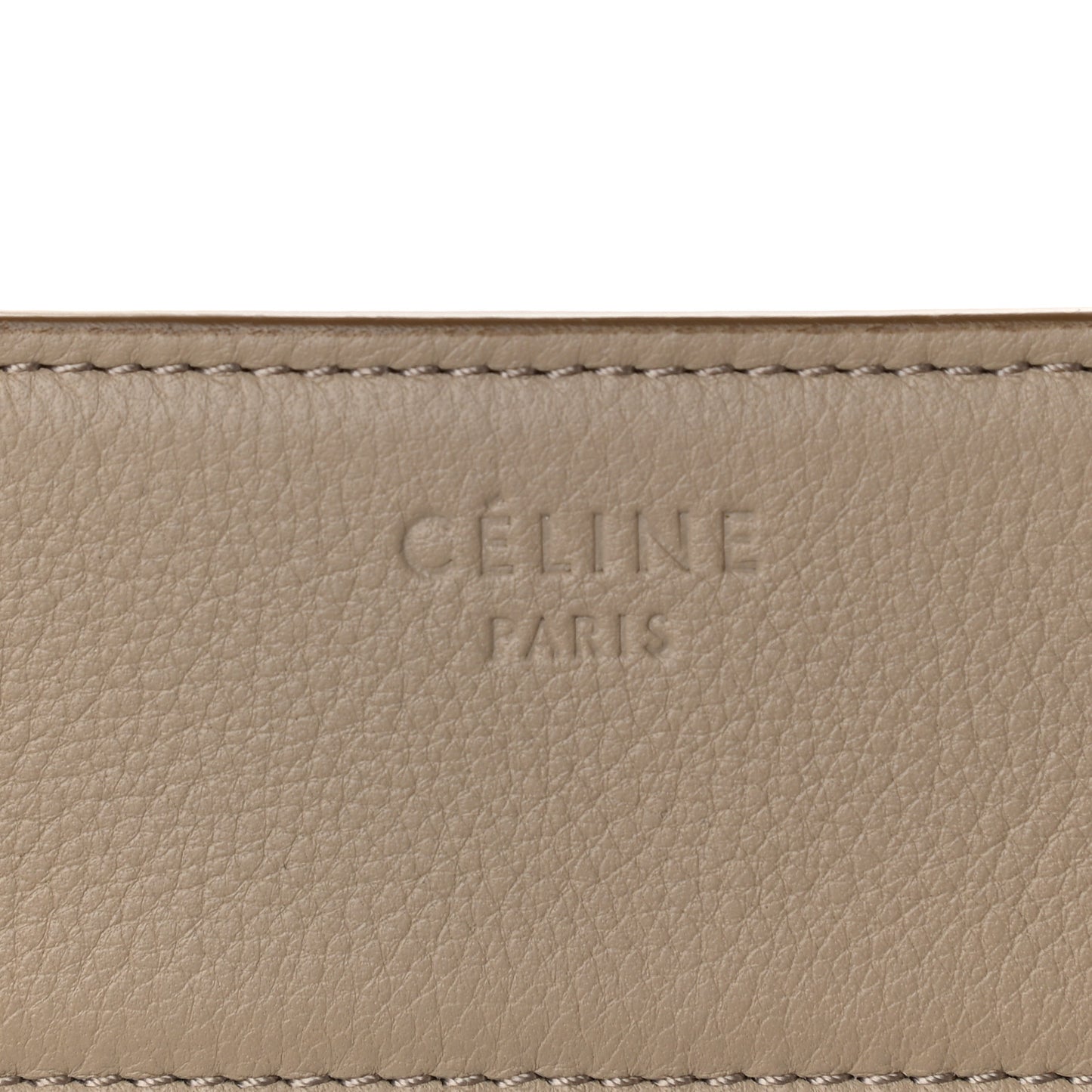 Grained Calfskin Medium Phantom Luggage Beige