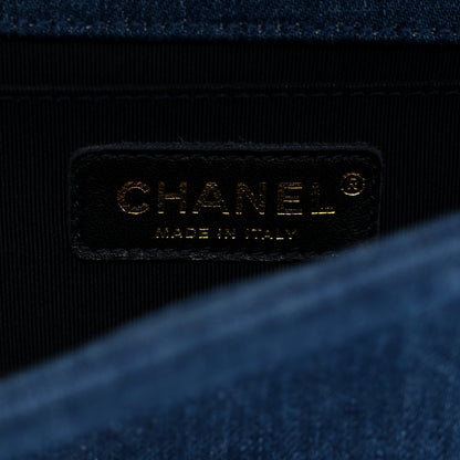 Chanel Denim Patchwork Medium Boy Flap Blue 6 of 10