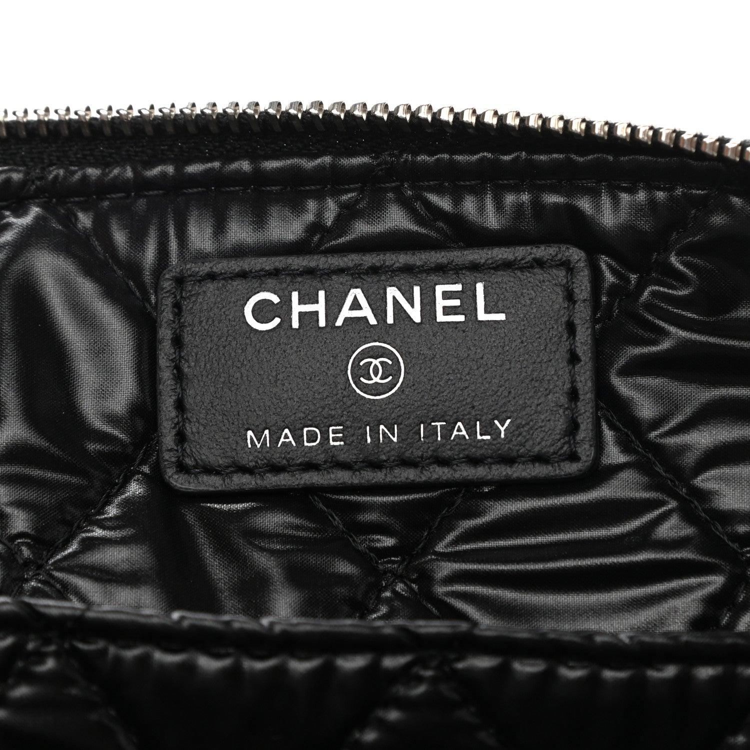 Chanel Metallic Calfskin Keyboard Pouch Black 6 of 7