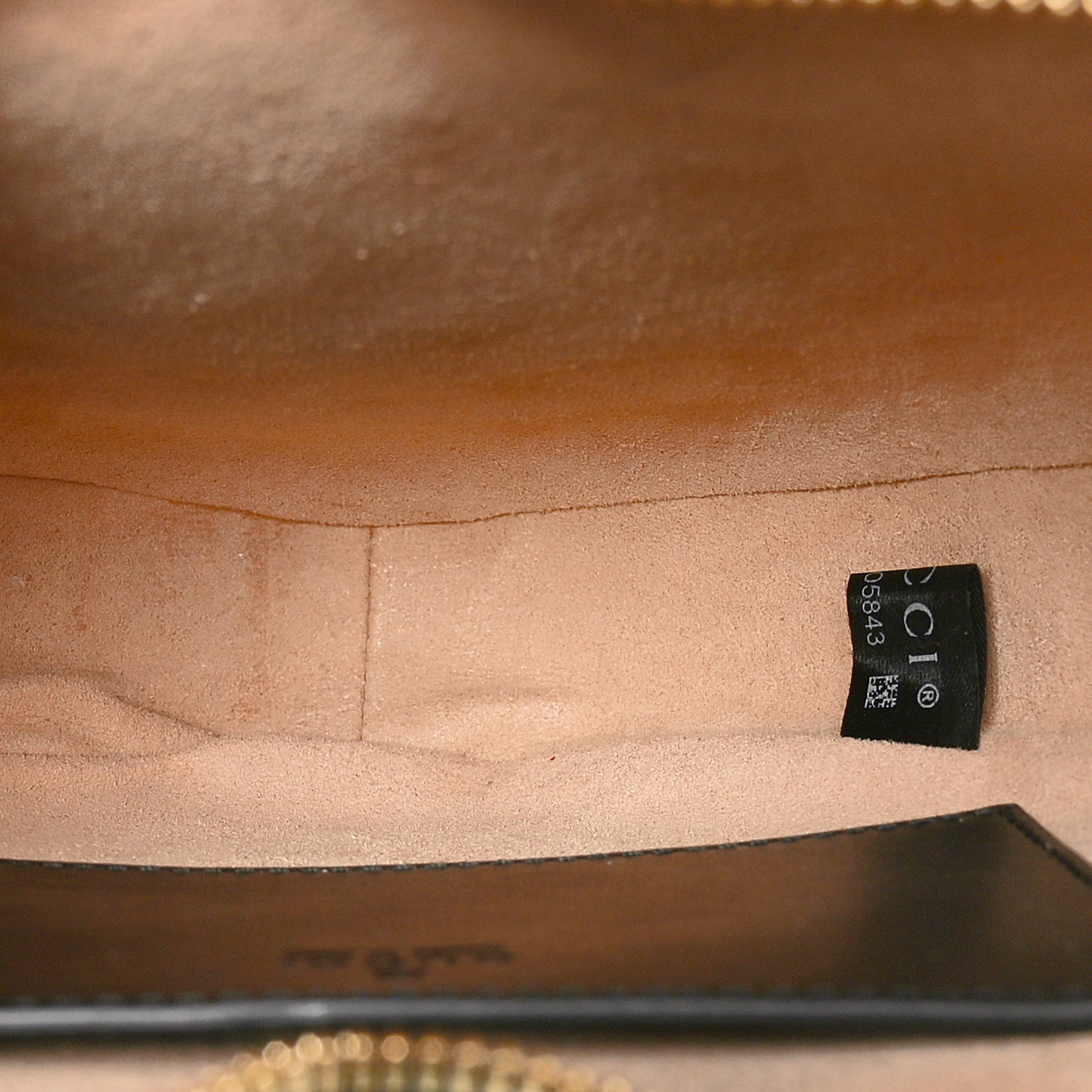 Calfskin Matelasse Diagonal Mini Interlocking G Heart Shoulder Bag Black