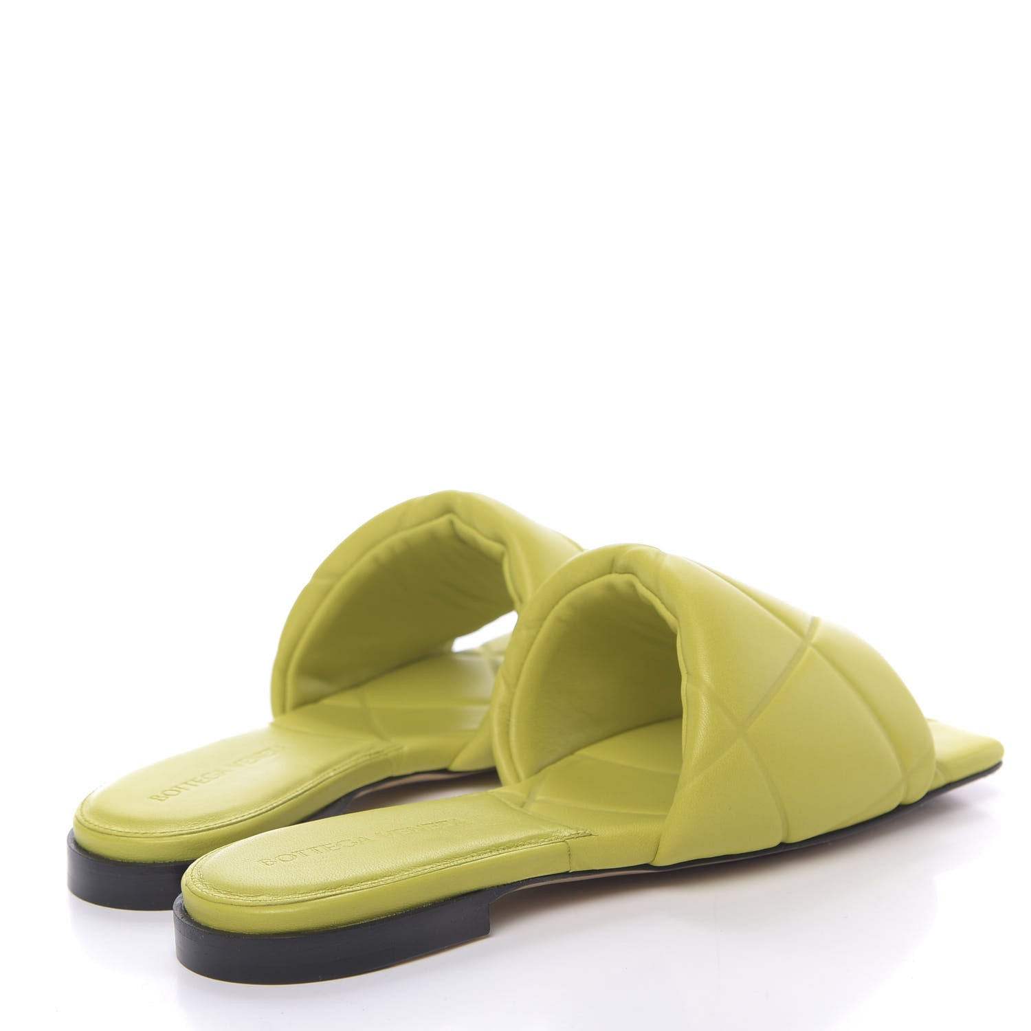 Bottega Veneta Nappa Quilted Rubber Lido Flat Sandals 36 Kiwi 4 of 7