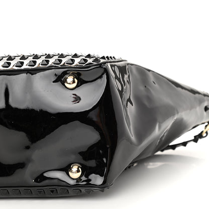 Valentino Garavani Patent Punkouture Medium Rockstud All Over Tote Black 9 of 13
