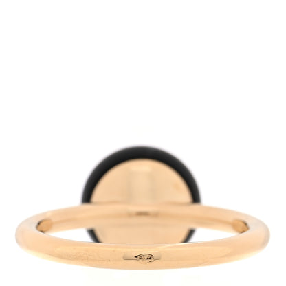 Louis Vuitton 18K Yellow Gold Diamond Black Onyx Idylle Blossom Ring 56 7.5 3 of 6