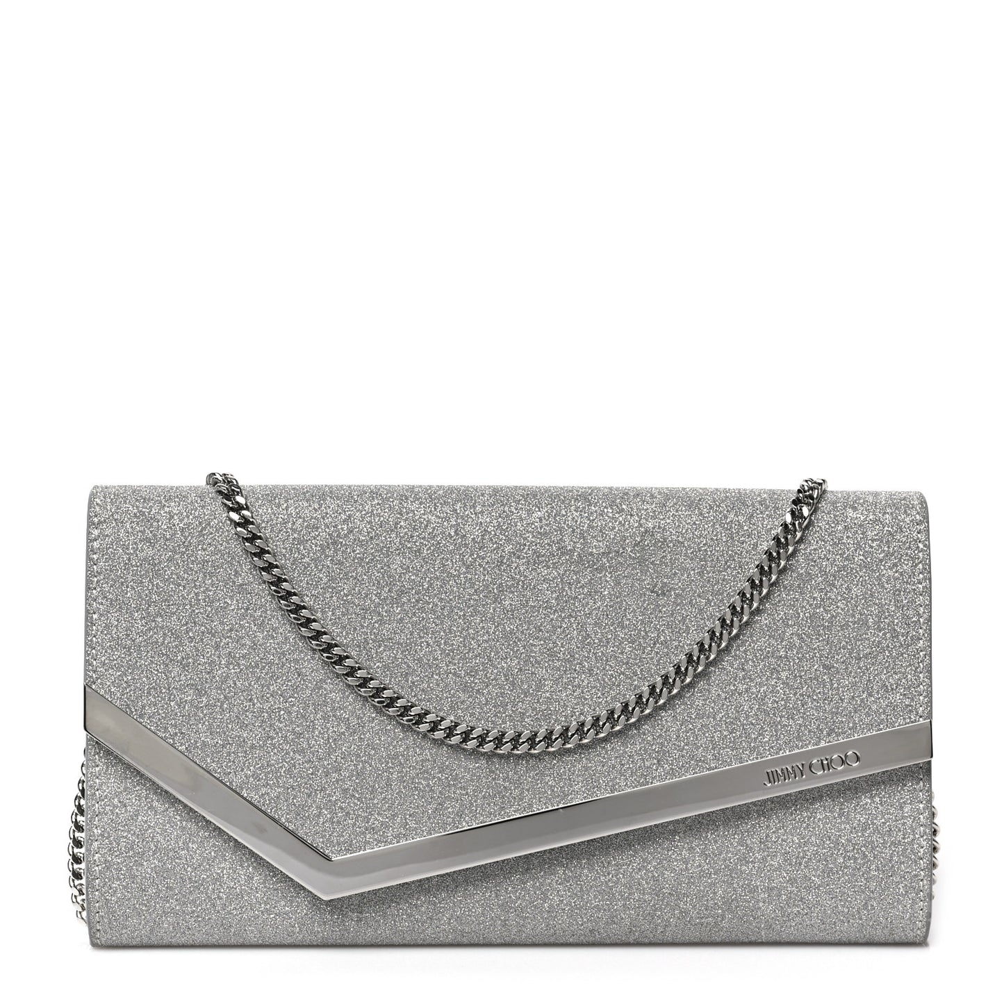 Glitter Emmie Clutch Silver