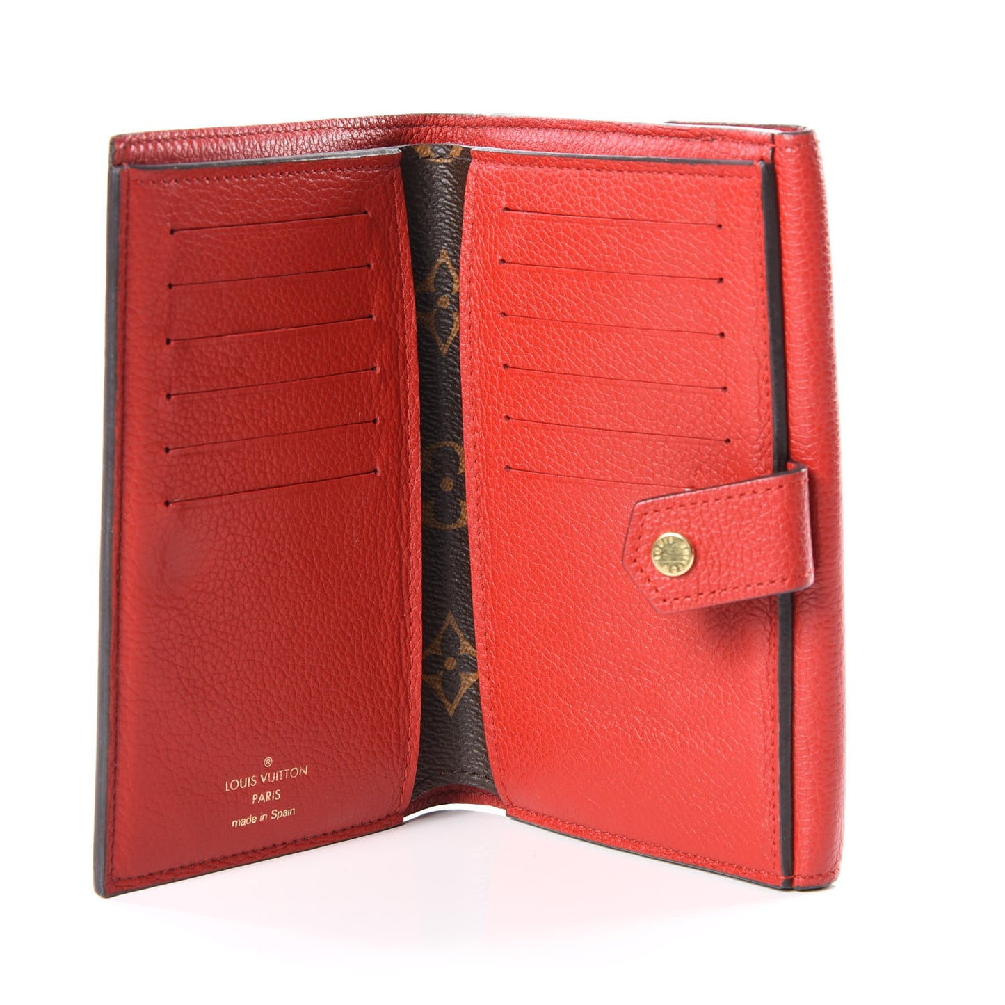 Monogram Pallas Compact Wallet Cherry
