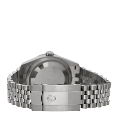 Rolex Stainless Steel 18K White Gold Diamond 36mm Oyster Perpetual Datejust Watch Black 126284RBR 3 of 5