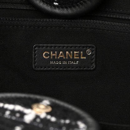 Chanel Tweed Medium Deauville Tote Black White Multicolor 7 of 15