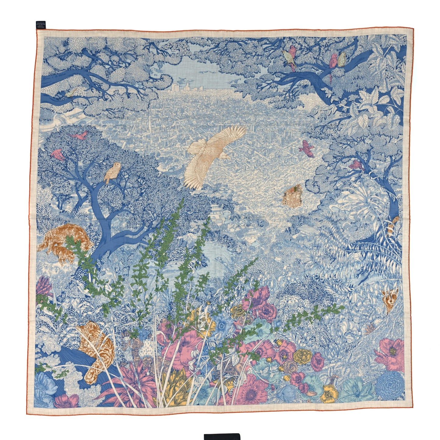 Cashmere Silk Retour a la Nature 140 Bleu Jean Rose Vert