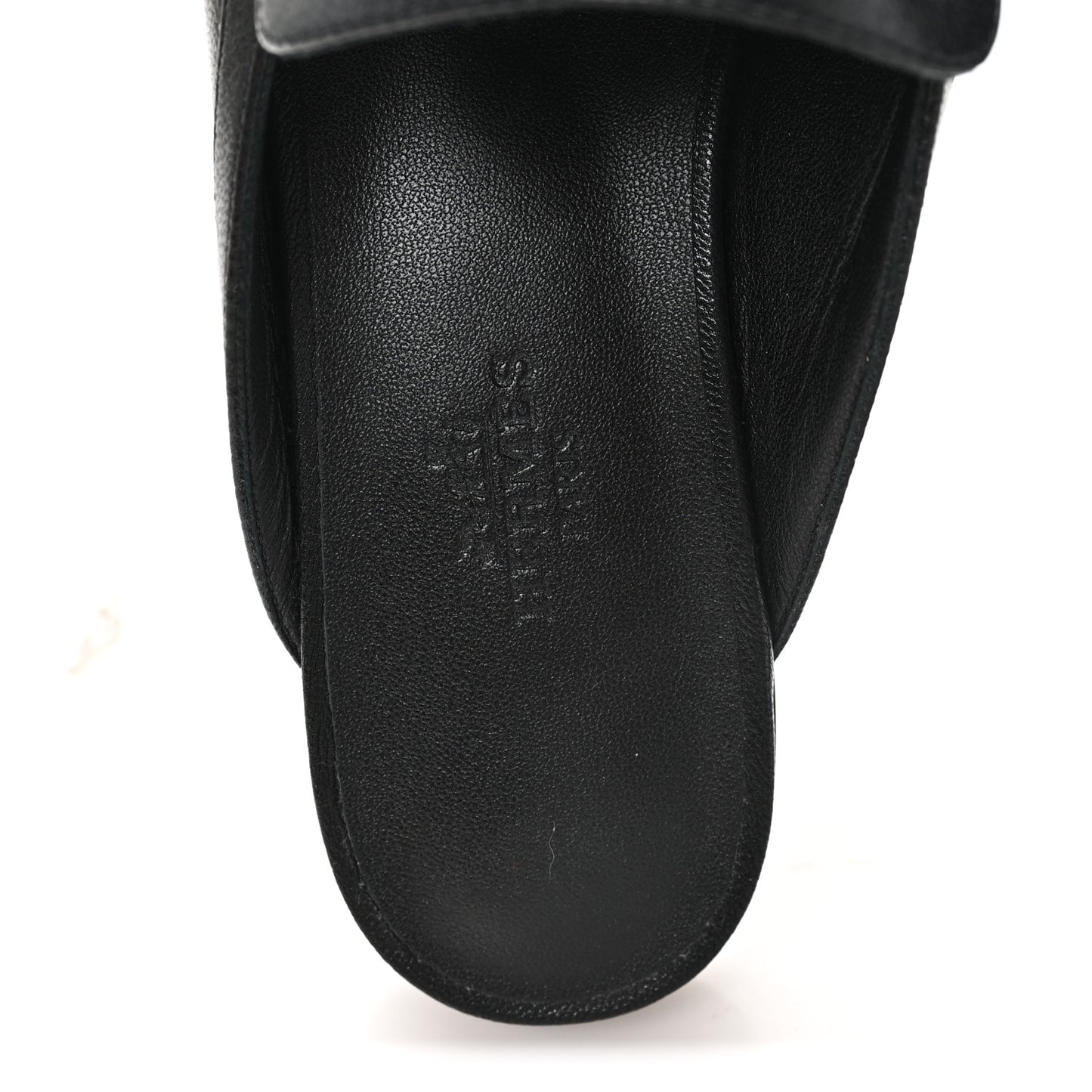 Goatskin Groupie Mules 37 Black