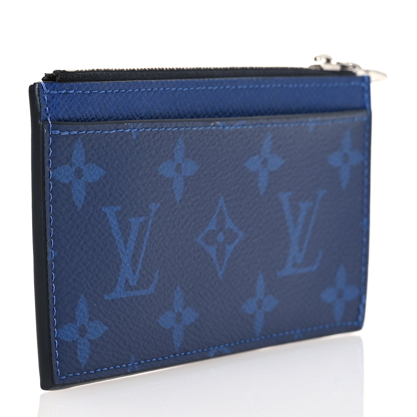 Monogram Taiga Coin Card Holder Cobalt