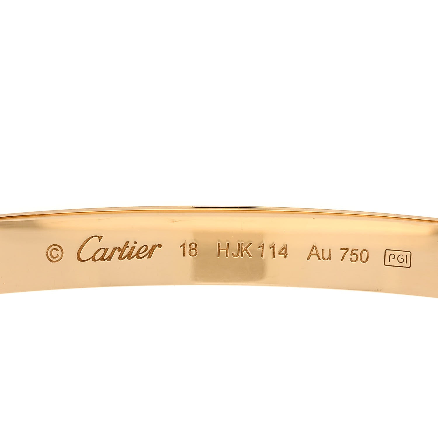 Cartier 18K Yellow Gold LOVE Bracelet 18 3 of 4