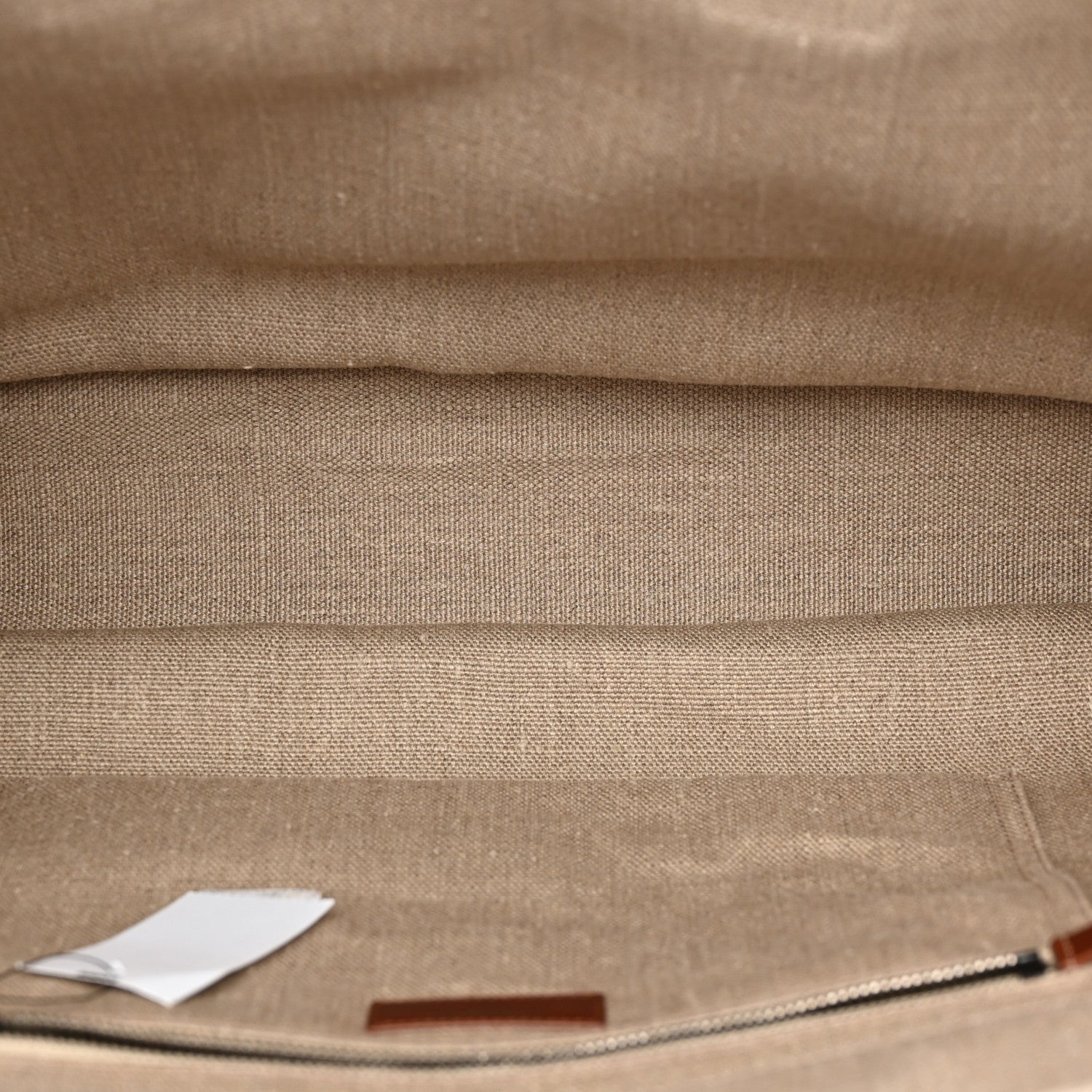 Saint Laurent Linen Calfskin Rive Gauche Tote Brown 5 of 11