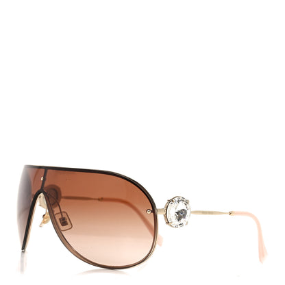Miu Miu Metal Crystal Sunglasses SMU67U Gold 1 of 7