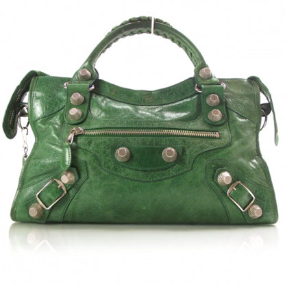 Balenciaga Agneau Giant 21 Silver Hardware CIty Pommier Green 1 of 14