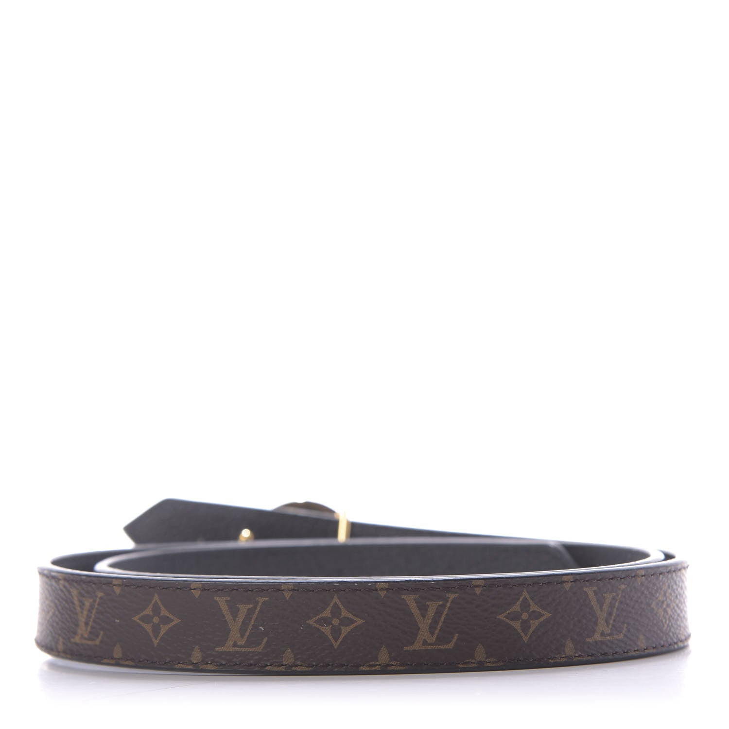 Louis Vuitton Calfskin Monogram 25mm LV Circle Reversible Belt 80 32 Black 2 of 6