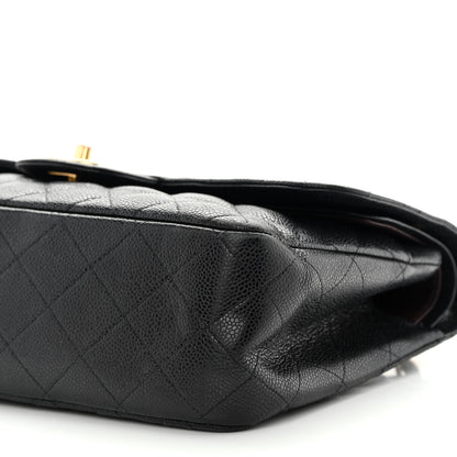 Chanel Caviar Quilted Jumbo Double Flap Black 10 of 15
