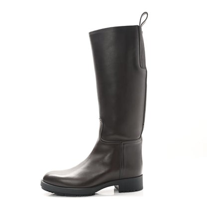 Hermes Calfskin Steeple Boots 37 Moka 1 of 8