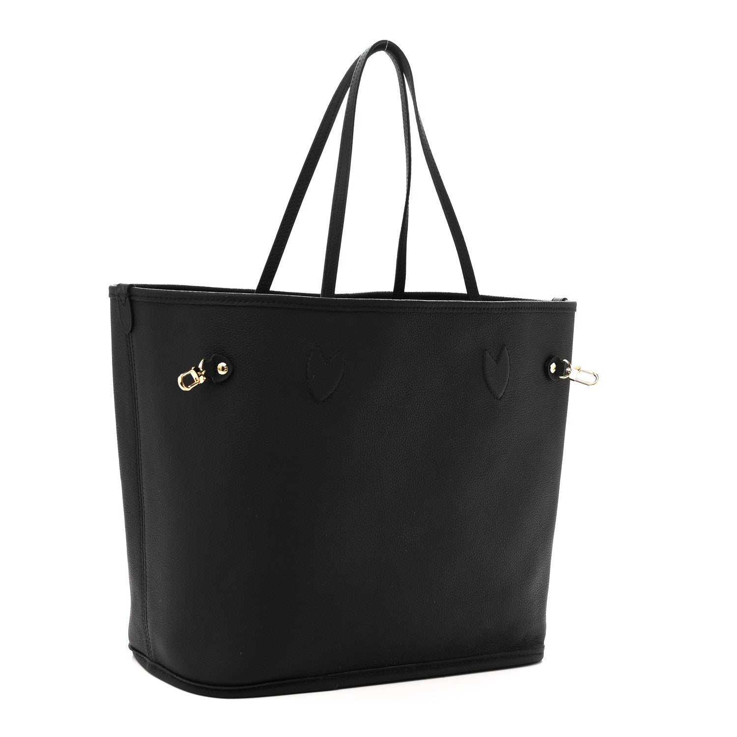 Louis Vuitton Monogram Calfskin Neo Neverfull Inside Out MM Black 6 of 16