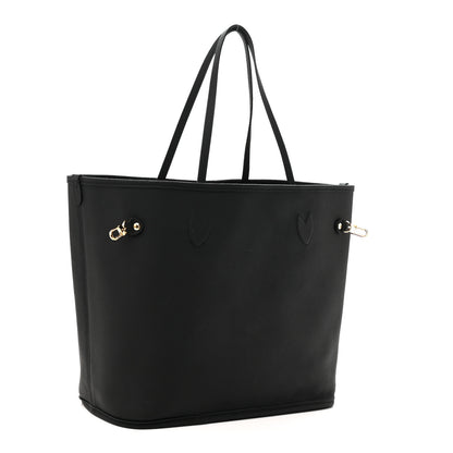 Louis Vuitton Monogram Calfskin Neo Neverfull Inside Out MM Black 6 of 16